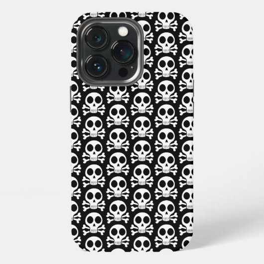 Etui iPhone 13 Pro Conception de crâne de pirate (Dos)