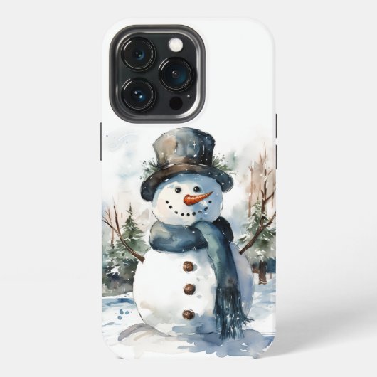 Etui iPhone 13 Pro ❄️ 📱 Cool Frostman Snowman coque iphone 📱 ❄️ (Dos)