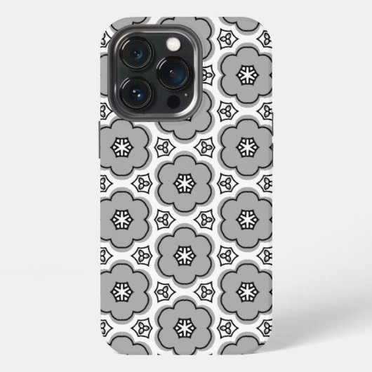 Etui iPhone 13 Pro Coque-coque iphone de la feuille de fleurs (Dos)