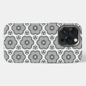 Etui iPhone 13 Pro Coque-coque iphone de la feuille de fleurs (Verso Horizontal)