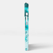 Etui iPhone 13 Pro coque iphone - Art original Raindrop - Aqua (Côté gauche)