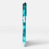 Etui iPhone 13 Pro coque iphone - Art original Raindrop - Aqua (Côté droit)