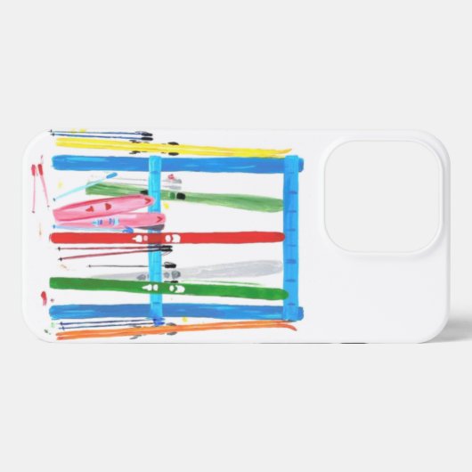 Etui iPhone 13 Pro Coque iphone de piste de ski (Verso Horizontal)