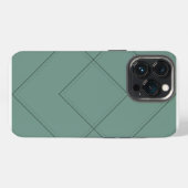 Etui iPhone 13 Pro Coque vert avec conception géométrique (Verso Horizontal)