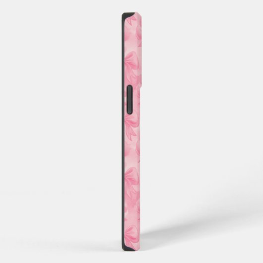 Etui iPhone 13 Pro Coquette Pink Bows (Côté droit)