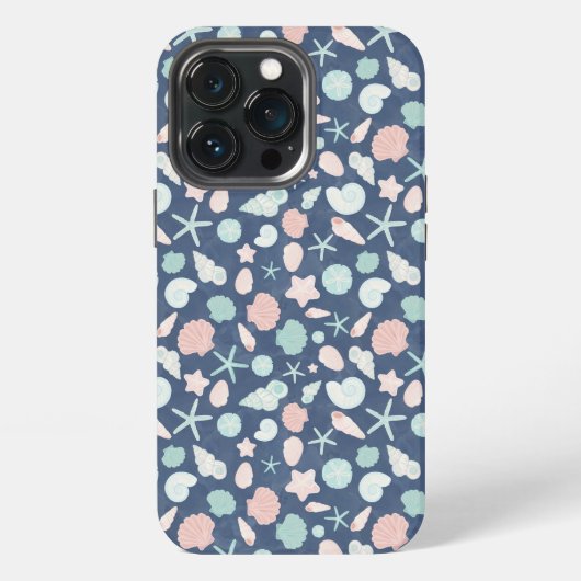 Etui iPhone 13 Pro Coquillages Côtiers Plage & Océan Design (Dos)