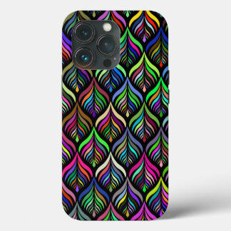 Etui iPhone 13 Pro Couleurs pliantes Abstrait arc-en-ciel