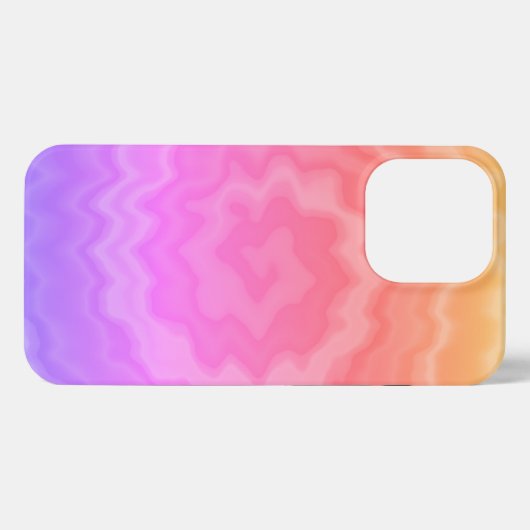 Etui iPhone 13 Pro Cravate teint super rétro tourbillon motif cool (Verso Horizontal)