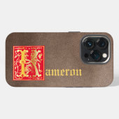 Etui iPhone 13 Pro Créatures mythiques du XVIe siècle Capitale décora (Verso Horizontal)