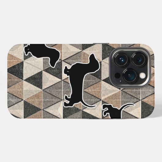 Etui iPhone 13 Pro Dachshund Walking (Verso Horizontal)