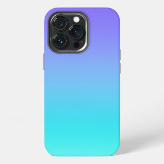 Etui iPhone 13 Pro Dégradé de lavande à sarcelle aqua