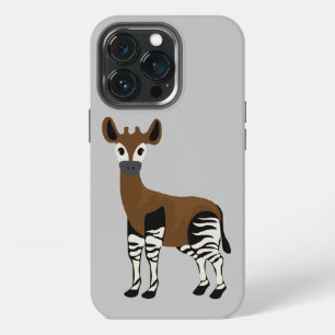 Etui iPhone 13 Pro Dessin d'Okapi, Animal Okapi Majestueux, Amoureux