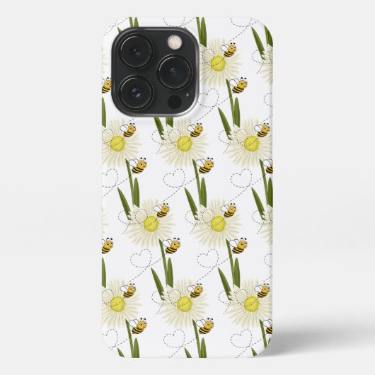 Etui iPhone 13 Pro Deux petites abeilles mignonnes (Verso)