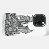 Etui iPhone 13 Pro Dragon avec Zombie (Verso Horizontal)