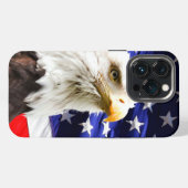 Etui iPhone 13 Pro Drapeau américain et aigle (Verso Horizontal)