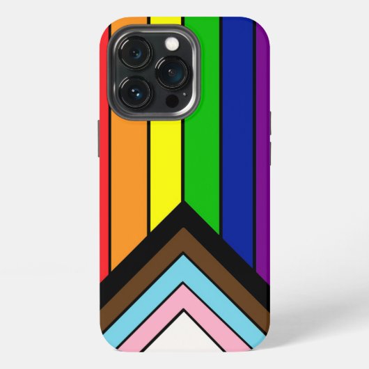 Etui iPhone 13 Pro Drapeau de fierté LGBTQIA+ (Dos)