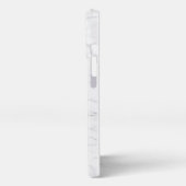 Etui iPhone 13 Pro Elegant White Marble  (Côté gauche)