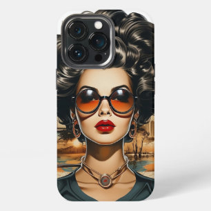 Etui iPhone 13 Pro Elégante couverture iPhone avec design femme