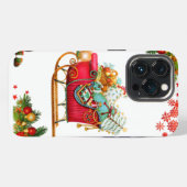 Etui iPhone 13 Pro Éléments de Noël (Verso Horizontal)