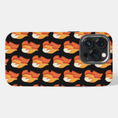 Etui iPhone 13 Pro En feu (icône de flammes 3D) (Verso Horizontal)