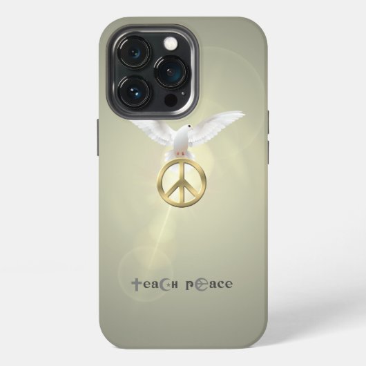 Etui iPhone 13 Pro Enseigner la paix | (Dos)