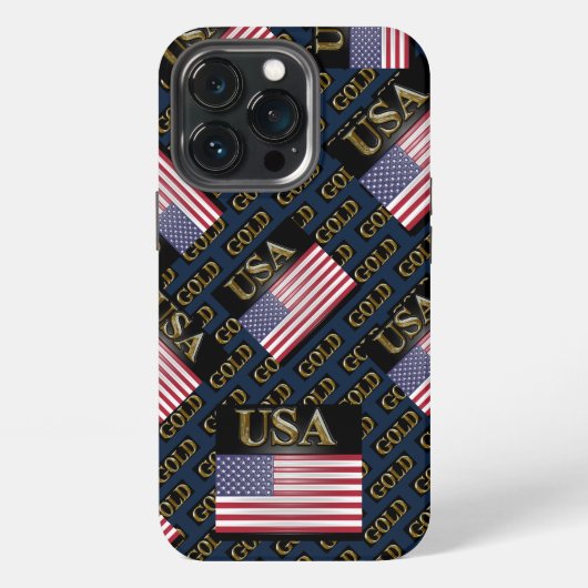 ETUI iPhone 13 PRO ÉTATS-UNIS OR (Dos)