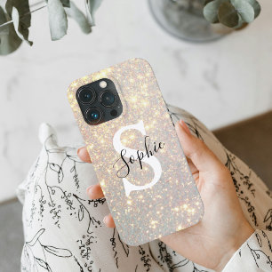 Etui iPhone 13 Pro Étincelle de Parties scintillant d'or moderne In