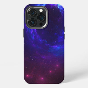 Etui iPhone 13 Pro Étui bleu et violet en forme de nuage de gaz nébul