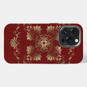 Etui iPhone 13 Pro Étui de téléphone Baroque style floral. (Verso Horizontal)