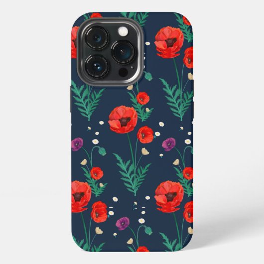 Etui iPhone 13 Pro Étui Fleurs de Coquelicot Conception - Coque iPhon (Dos)