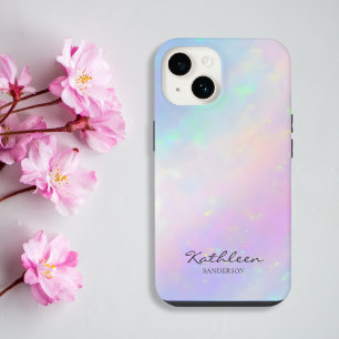 Etui iPhone 13 Pro Étui iPhone 13 Pro Monogramme Rose Chic Féminin