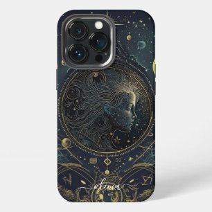 Etui iPhone 13 Pro Étui iPhone Case-Mate Vierge zodiaque noir et or