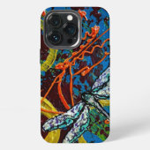 Etui iPhone 13 Pro Étui iPhone dragonfly abstrait (Dos)