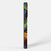 Etui iPhone 13 Pro Étui iPhone dragonfly abstrait (Côté droit)