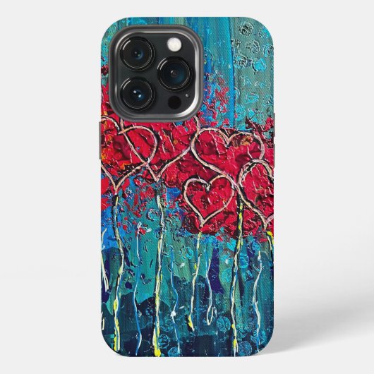 Etui iPhone 13 Pro Étui iPhone / iPad Cœurs (Dos)