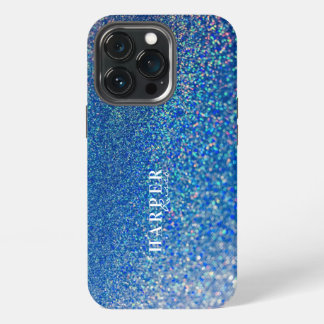 Etui iPhone 13 Pro Étui iPhone personnalisé avec nom et paillettes bl