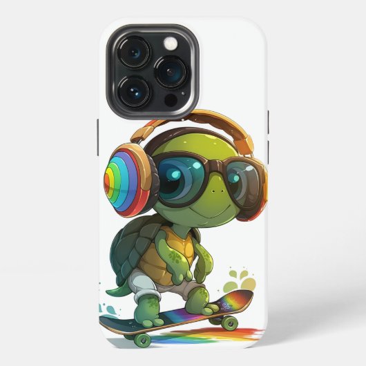 Etui iPhone 13 Pro Étui iPhone Radical Turtle Skateboarder (Dos)