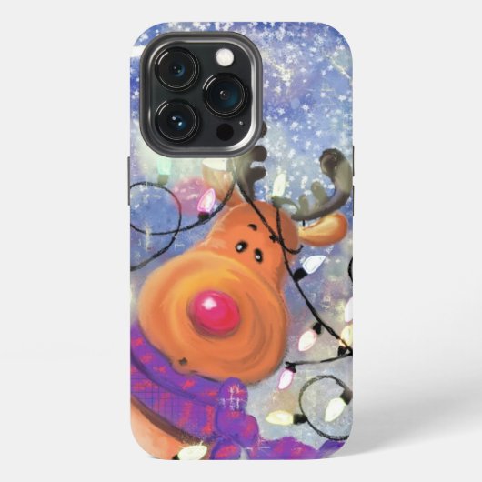 Etui iPhone 13 Pro Étui iPhone Renne de Noël Joyeux (Dos)