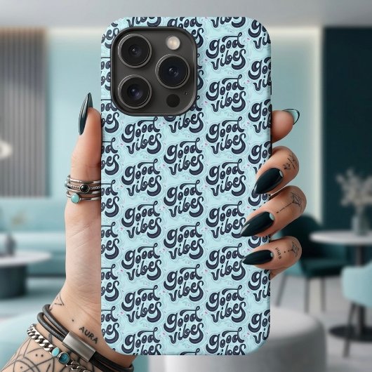 Etui iPhone 13 Pro Étui pour iPhone Good Vibes