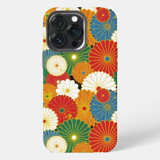 Etui iPhone 13 Pro Extravagance de fleurs (Dos)