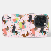 Etui iPhone 13 Pro Fête de teckel (Verso Horizontal)