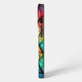Etui iPhone 13 Pro Feuillage vibrant en verre coloré (Côté gauche)