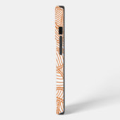 Etui iPhone 13 Pro Feuille aléatoire Mosaïque Orange foncé (Côté gauche)