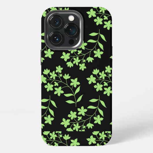 Etui iPhone 13 Pro Feuilles géométriques (Dos)