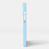 Etui iPhone 13 Pro Flamingo rouge sur bleu clair (Côté gauche)