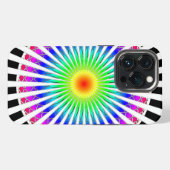 Etui iPhone 13 Pro Fleur hypnotique (Verso Horizontal)