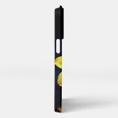 Etui iPhone 13 Pro Fleur Jaune Dahlia Élégante Avec Initiales (Côté droit)