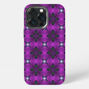 Etui iPhone 13 Pro Fleurs Art Déco de style rétro