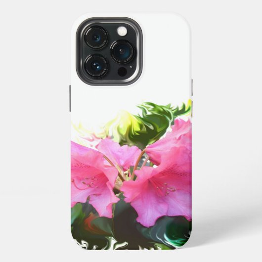 Etui iPhone 13 Pro Fleurs d'azalée (Dos)