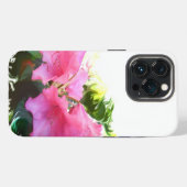 Etui iPhone 13 Pro Fleurs d'azalée (Verso Horizontal)